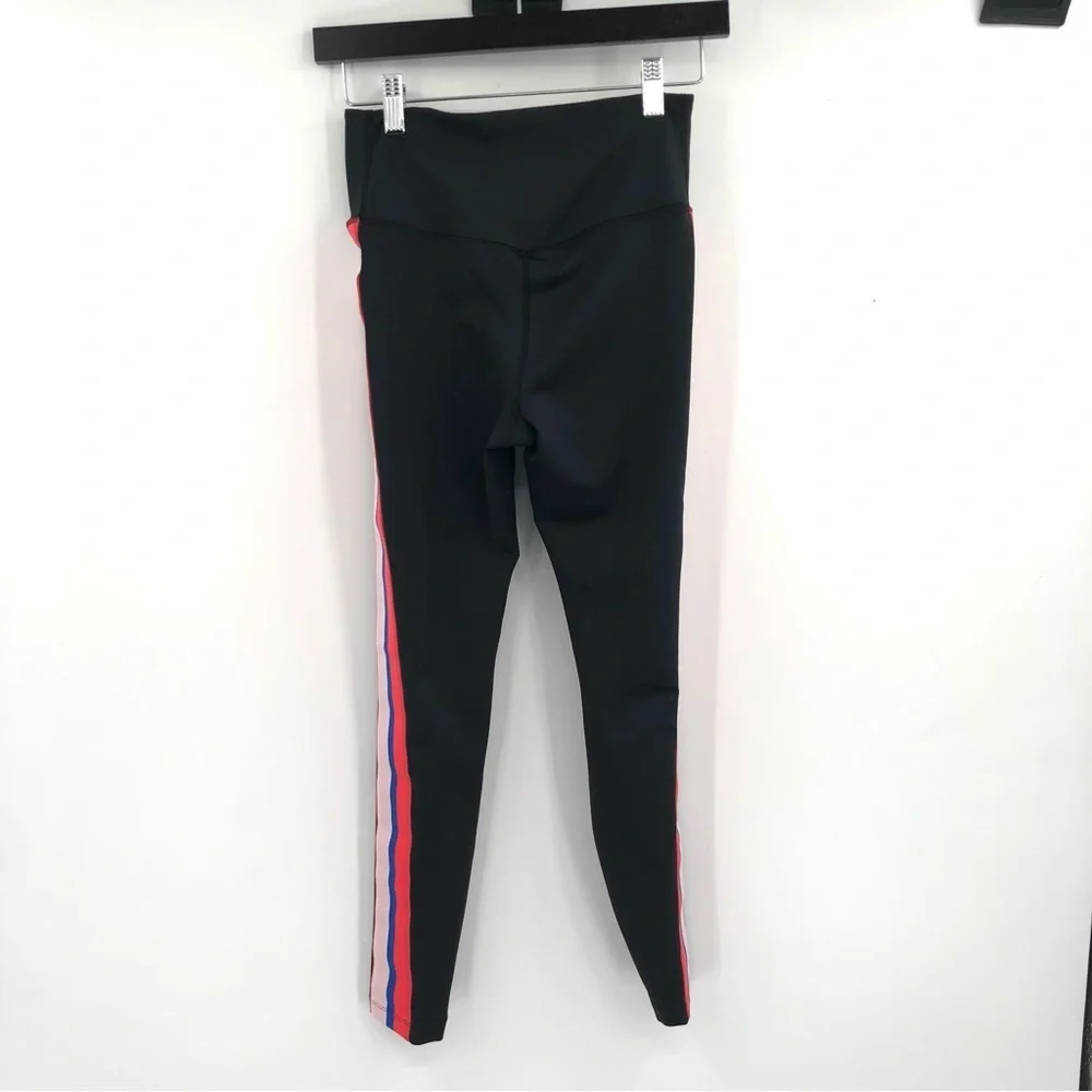 NIKE Power Victory 7/8 Training Leggings Side Stripe Black Active Dri-Fit Pant S